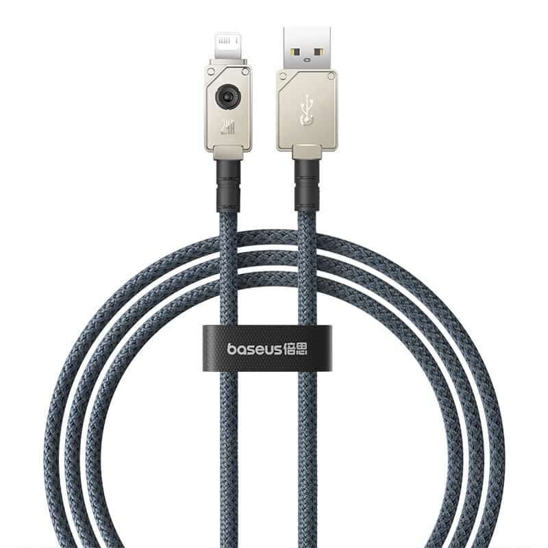 Kabel Baseus Unbreakable USB-Lightning 2.4A 1m (biały)