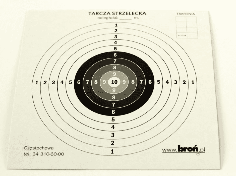 Tarcze papierowe 17x17 cm, 100 szt.