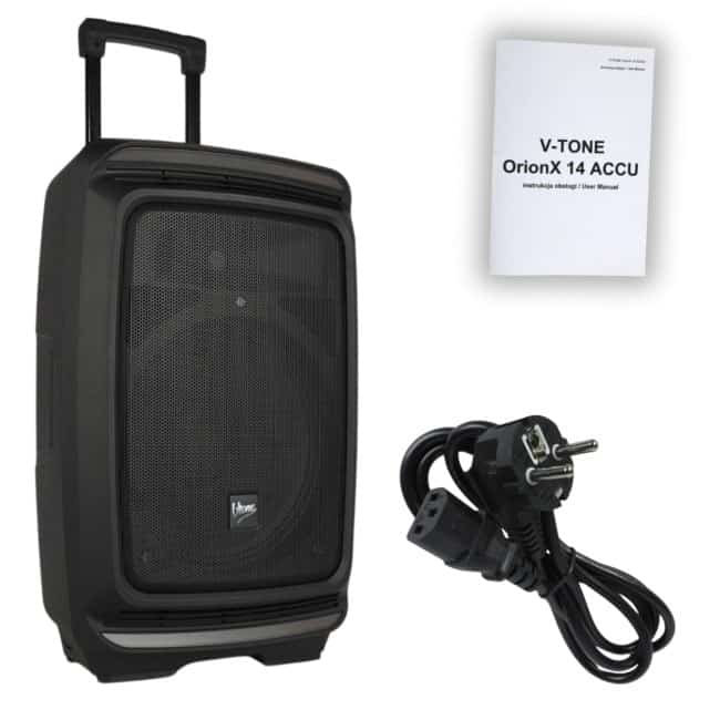 V-TONE OrionX 14 ACCU - Kolumna aktywna czarna
