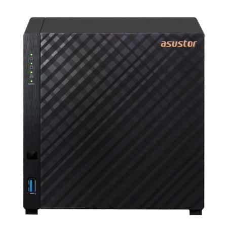 NAS Asustor AS1204T; Tower; 4x (3.5" SATA HDD/ 2.5" SSD); Realtek RTD1619B, 1GB DDR4, 1x 2.5GbE, 3x USB 3.2