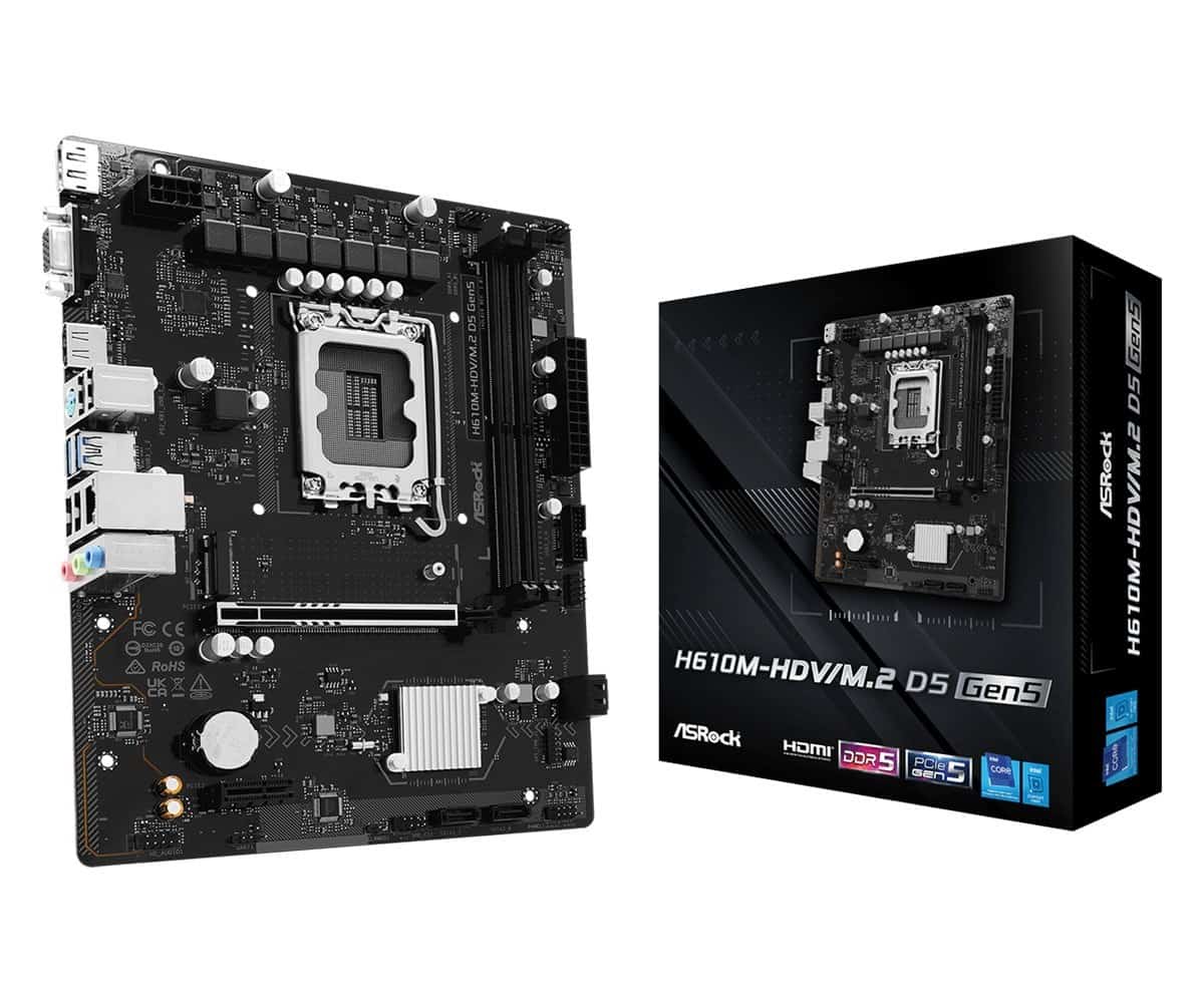 Płyta główna Asrock H610M-HDV/M.2 D5 GEN5
