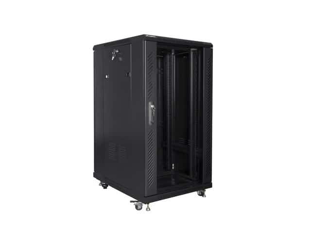Szafa rack Lanberg FF01-6822-12B, 22U, czarna