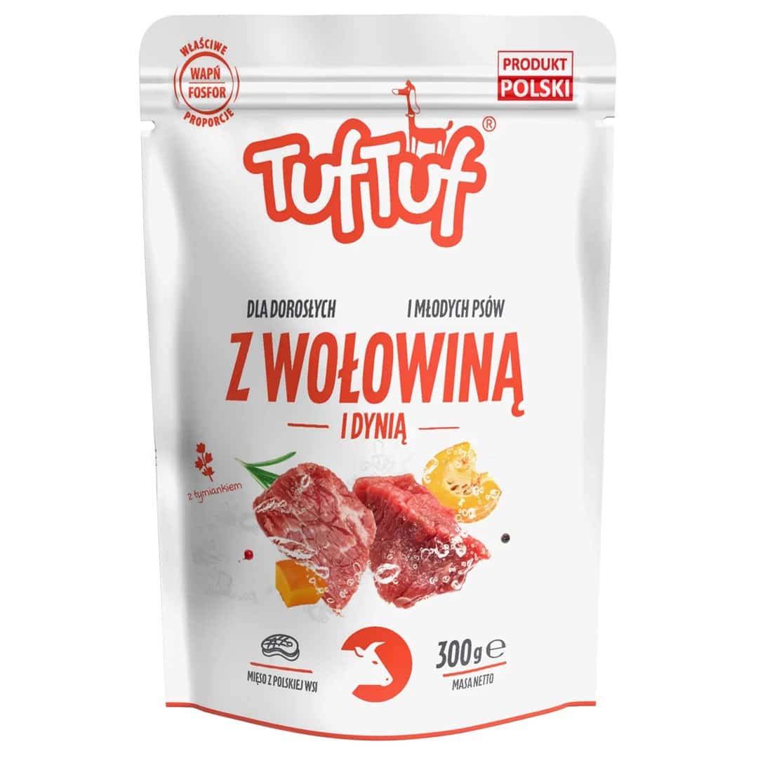 Tuf Tuf Saszetka mielonka z wołowiną dla psa 300g