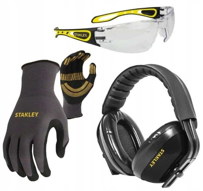 Zestaw akcesoriów BHP (nauszniki, okulary ochronne, rękawice nitrylowe x 2) SYCOMBOKIT STANLEY