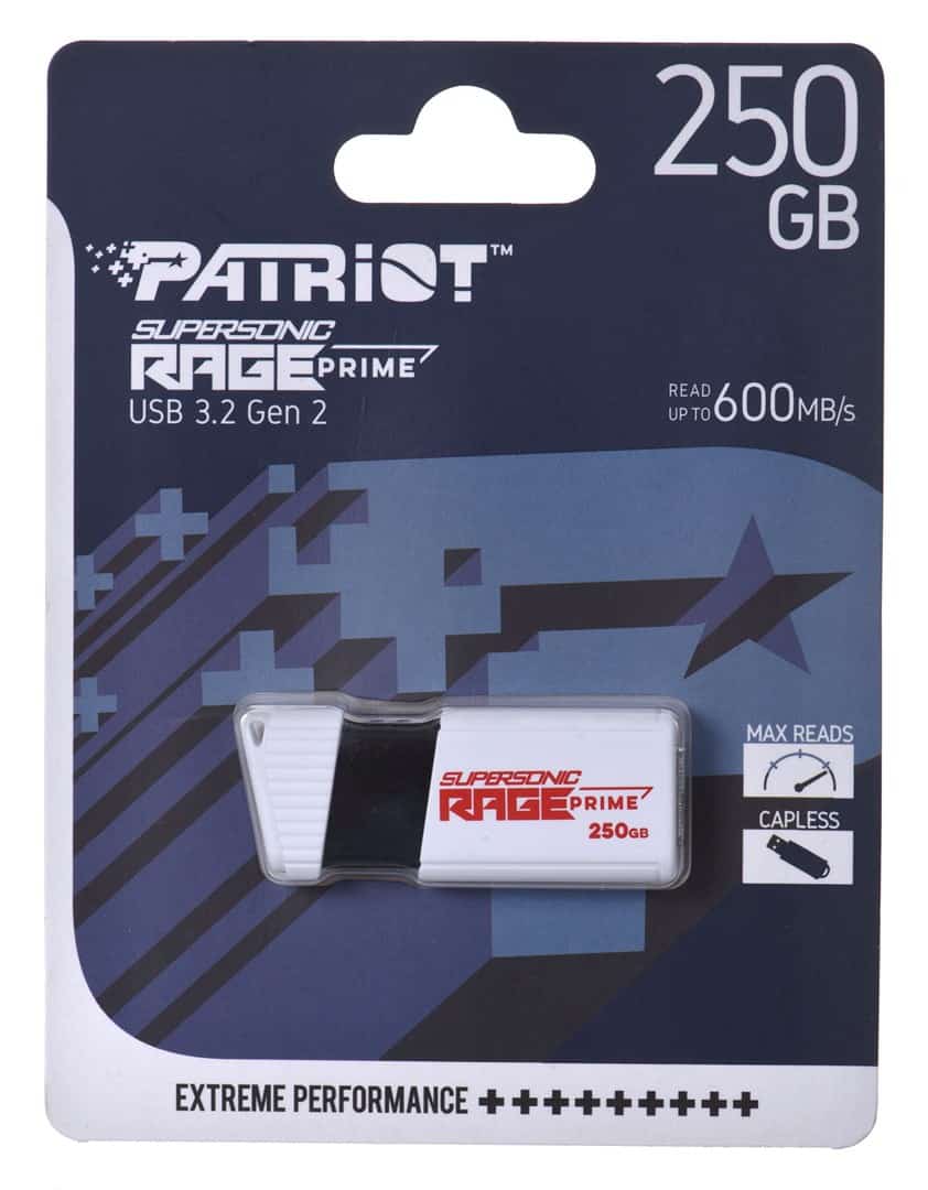 Patriot Rage Prime 256GB USB 3.2 8k IOPs