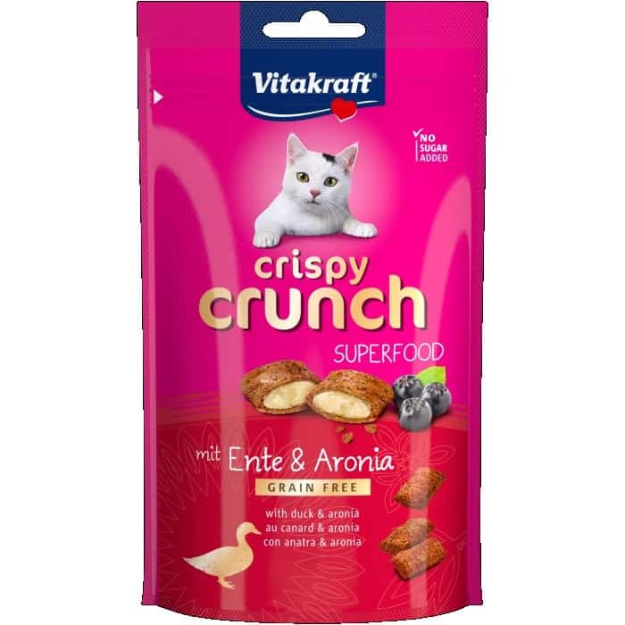 VITAKRAFT CRISPY CRUNCH kaczka/aronia przysmak dla kota 60g