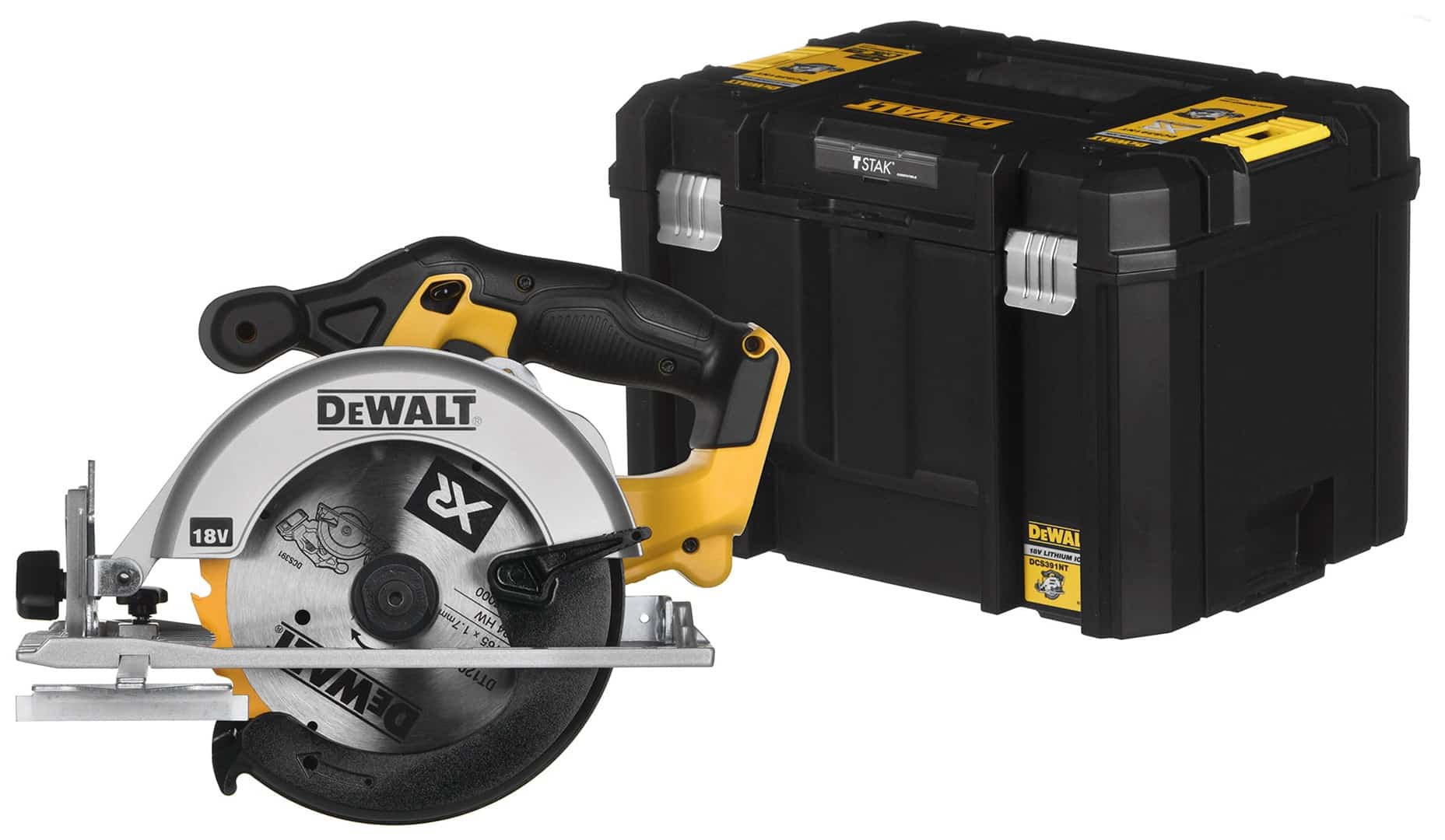 Pilarka tarczowa bez akumulatora i ładowarki  DeWalt  DCS391NT (460W; 165mm)
