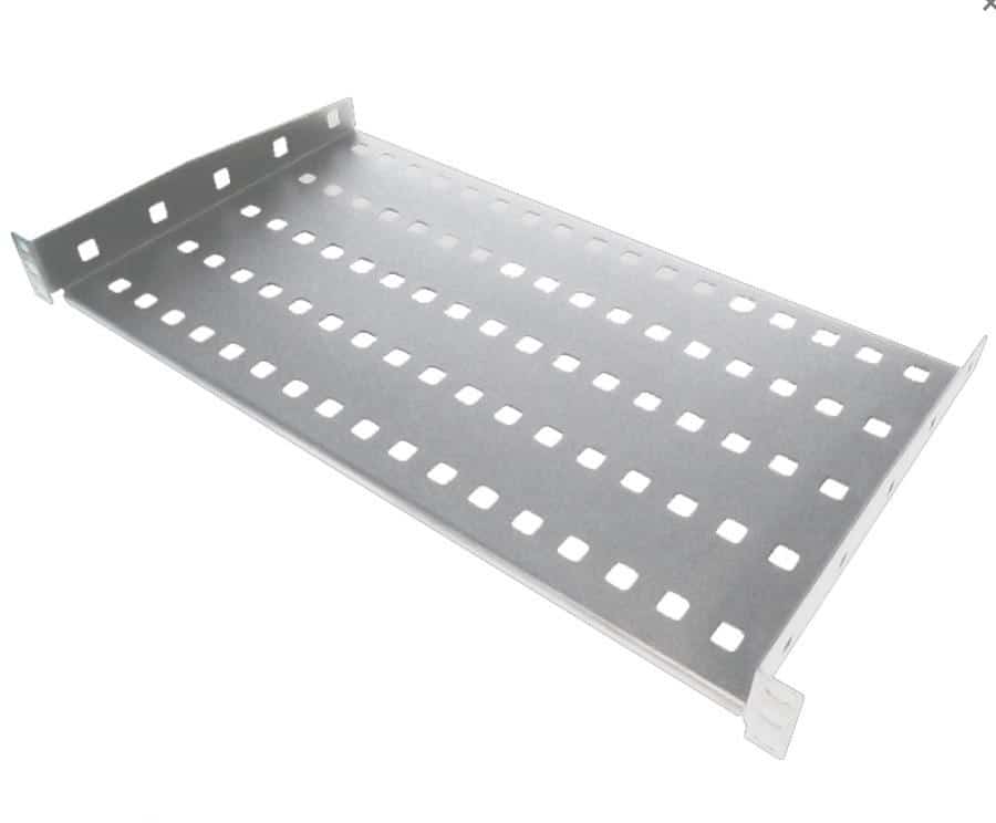 Półka stała 19" 1U głęb. 280mm Szara