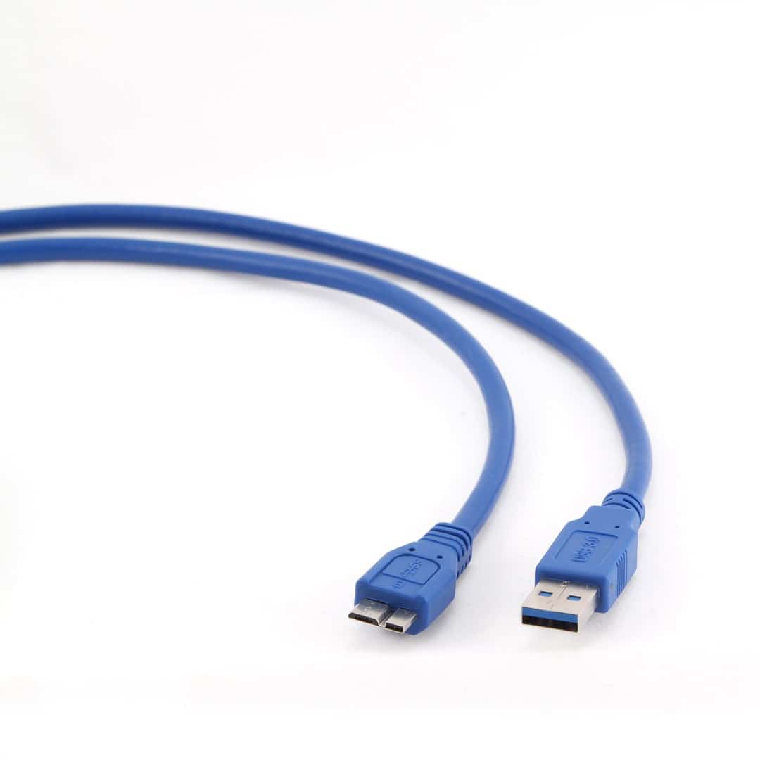 Kabel GEMBIRD CCP-MUSB3-AMBM-0.5M (USB M - Micro USB M; 0,50m; kolor niebieski)