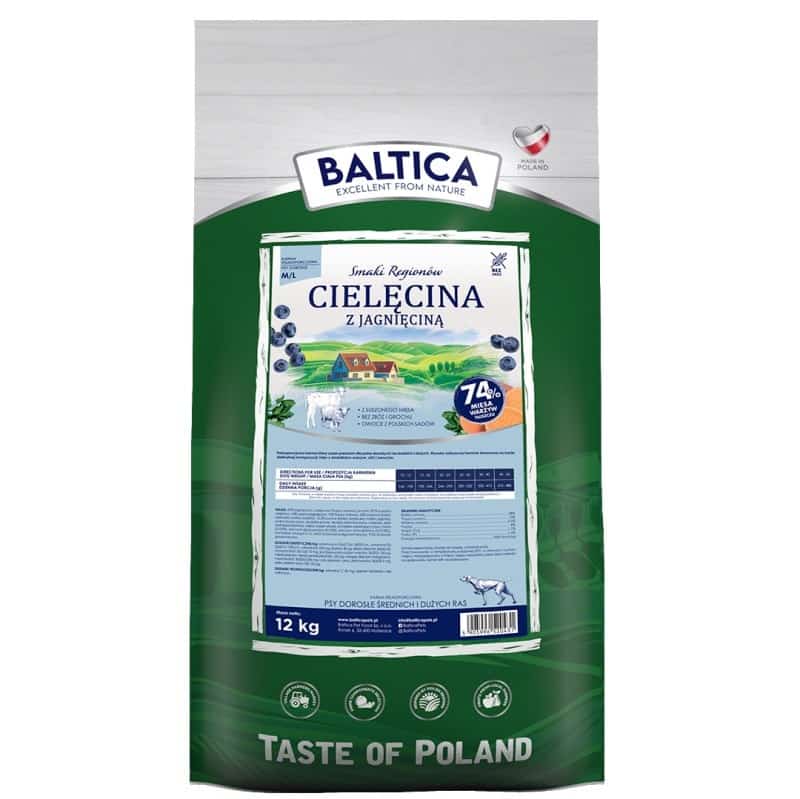 BALTICA SMAKI REGIONÓW Cielęcina z jagnięciną M / L 12kg