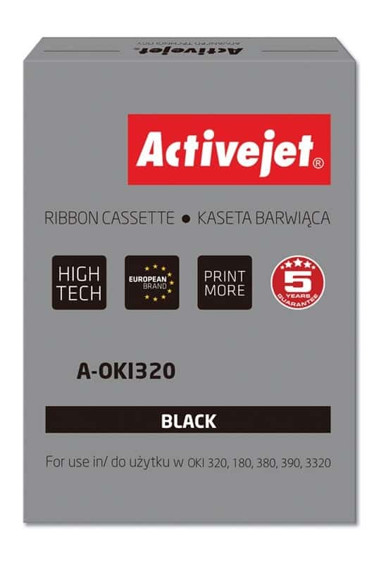 Activejet A-OKI320 Taśma barwiąca czarna 1,6 m