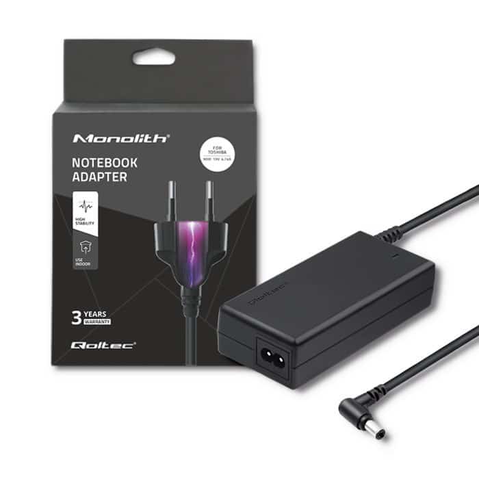 Zasilacz Qoltec 90W do notebooka Toshiba