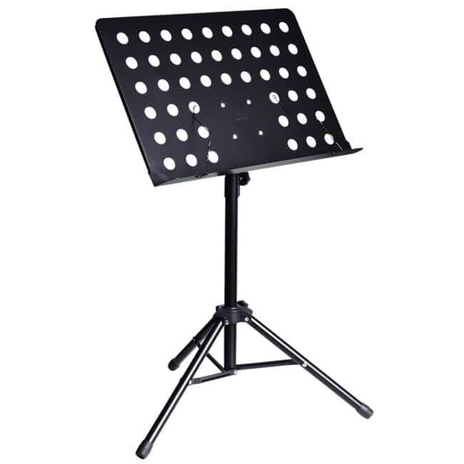 NN D5 Statyw, Pulpit do Nut i Tekstów, 3 Nóżki, Teleskopowe Ramię, Czarny