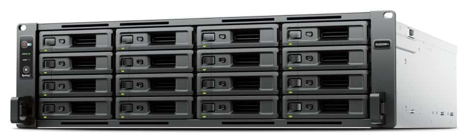 NAS Synology DS1825+, 3U Rack, 16x 2.5"/3.5" SATA, AMD Ryzen V1780B, 8GB DDR4 (max.32GB), 2x 1GbE RJ-45, 1x 10GbE RJ-45, 2x USB 3.2, 1x Mini-SAS HD, 550W Redundant PSU