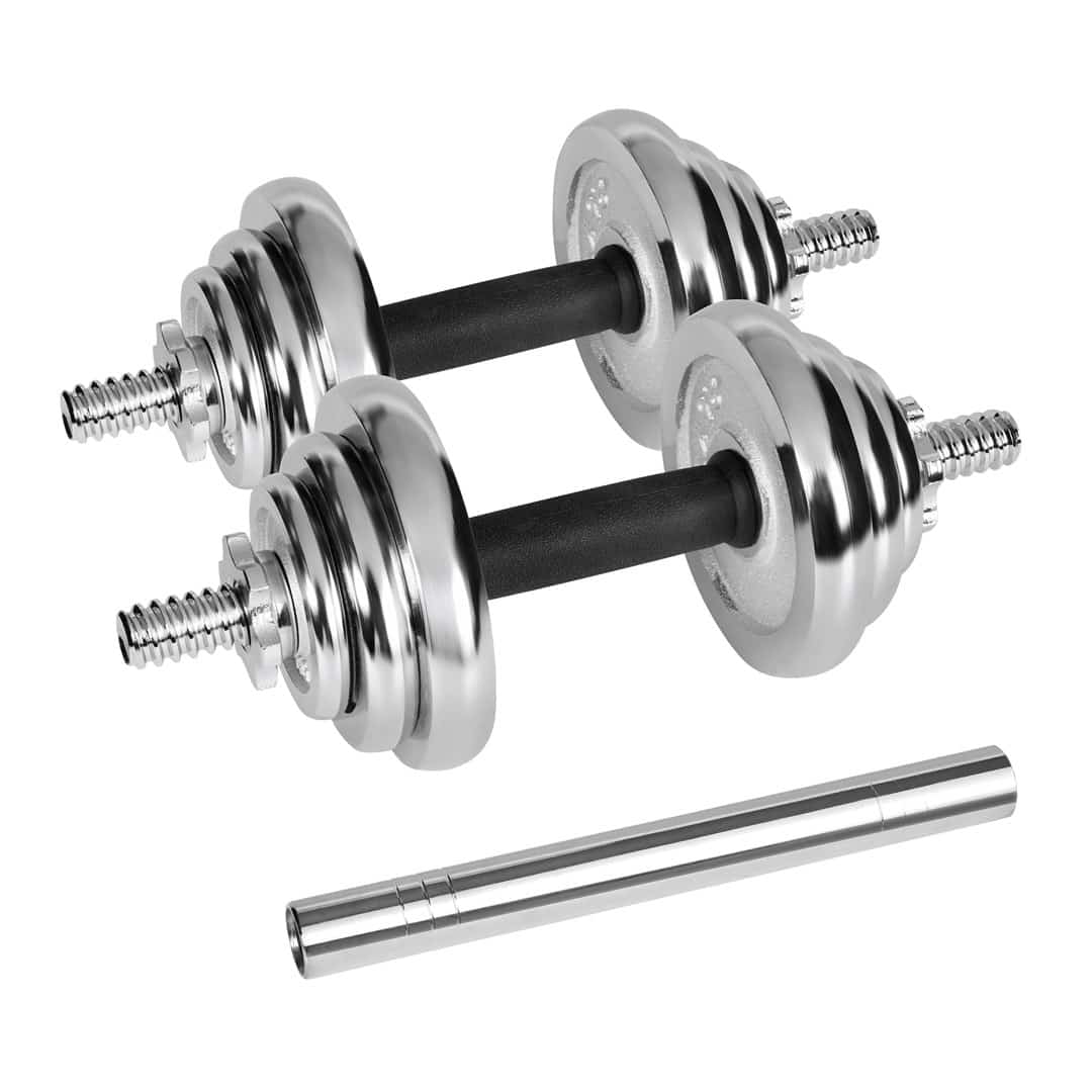 REBEL ACTIVE Hantle Regulowane Chromowane 20kg