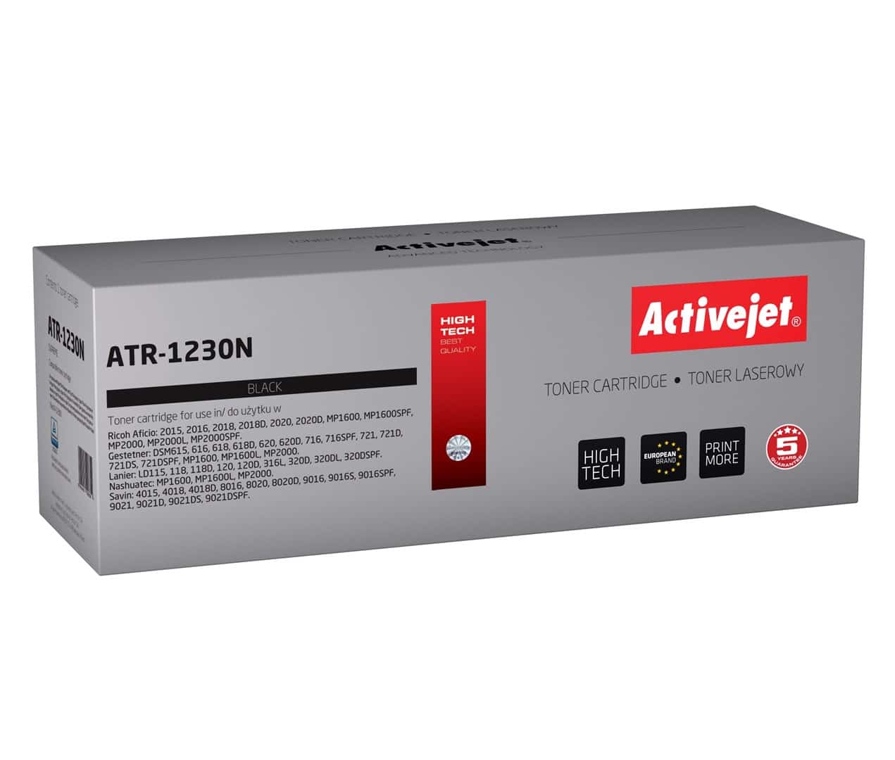 Activejet ATR-1230N Toner (zamiennik Ricoh 1230D 885094; Supreme; 9000 stron; czarny)