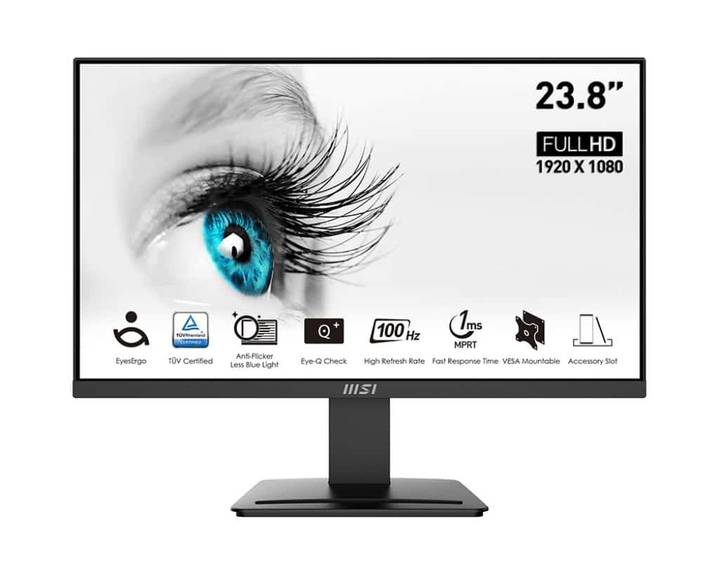 Monitor MSI PRO MP2412 - Konstrukcja Bezramkowa
