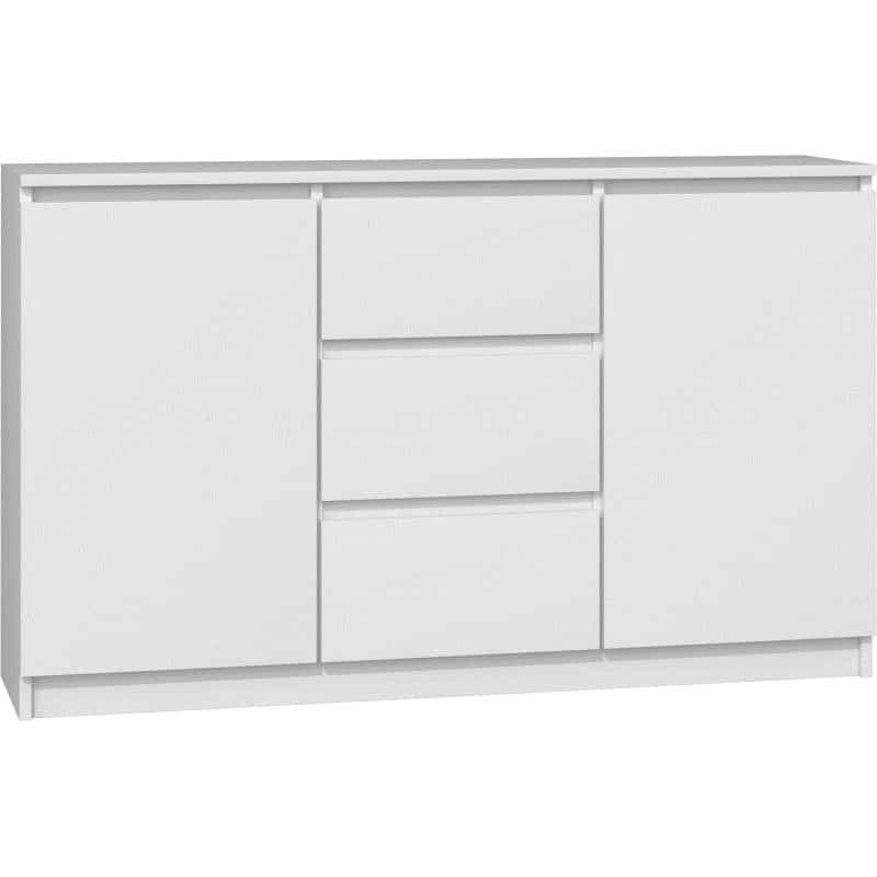 KOMODA 2 DRZWI 3 SZUFLADY BIAŁY