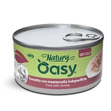 Oasy Natury Soft Jelly Tuna with shrimp 150 gr