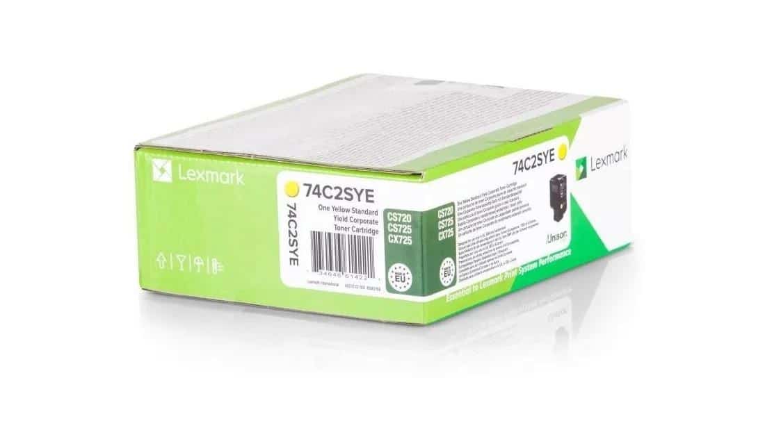 Lexmark Toner 74C2SYE Yellow - Oryginalny Model