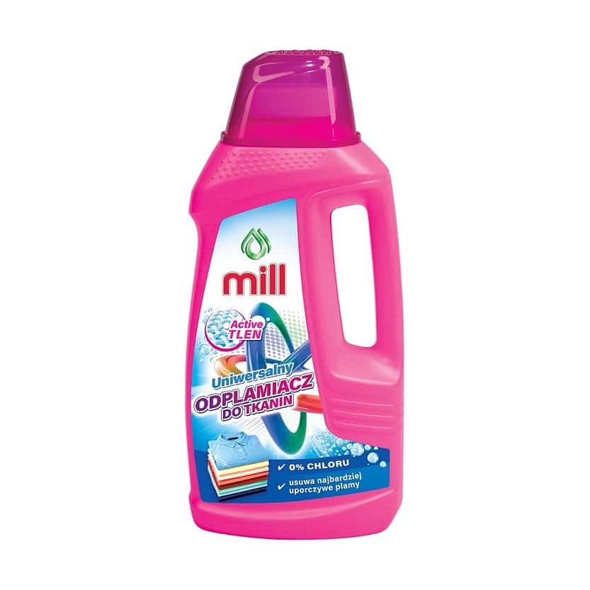 MILL Active Tlen, Odplamiacz do Tkanin Uniwersalny, 0% Chloru, Usuwa najbardziej uporczywe plamy, 1,6l