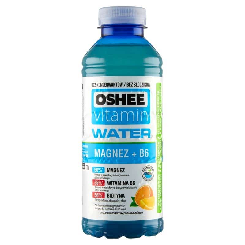 OSHEE VITAMIN WATER MAGNES. CYTRYNA/POMARAŃCZA 555 ML
