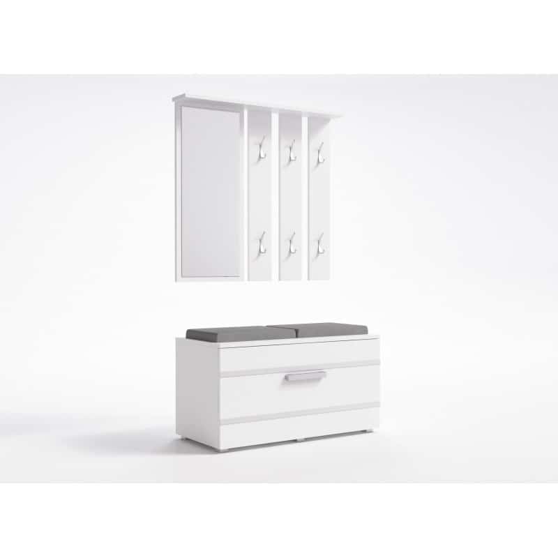 GARDEROBA OPAL BIAŁY KOMPLET