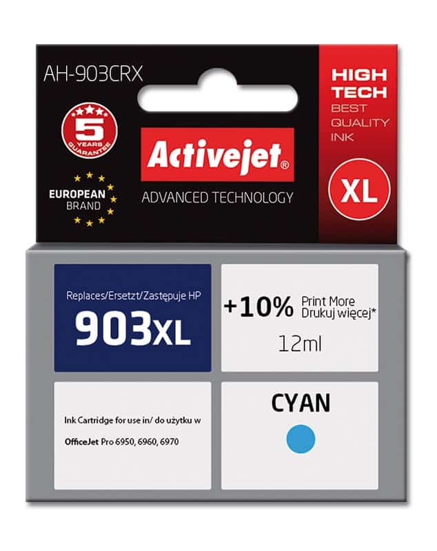 Activejet AH-903CRX Tusz, 12 ml, niebieski