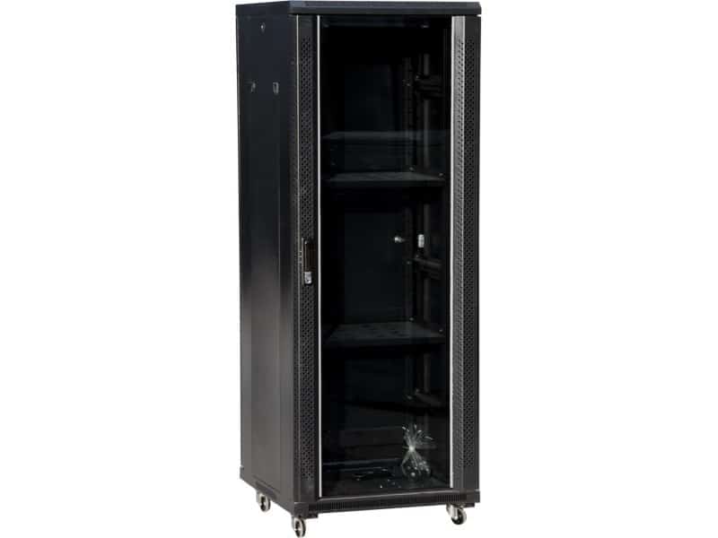 Szafa stojaca A-LAN SS-42U-600-800-01-C, 42U, czarna