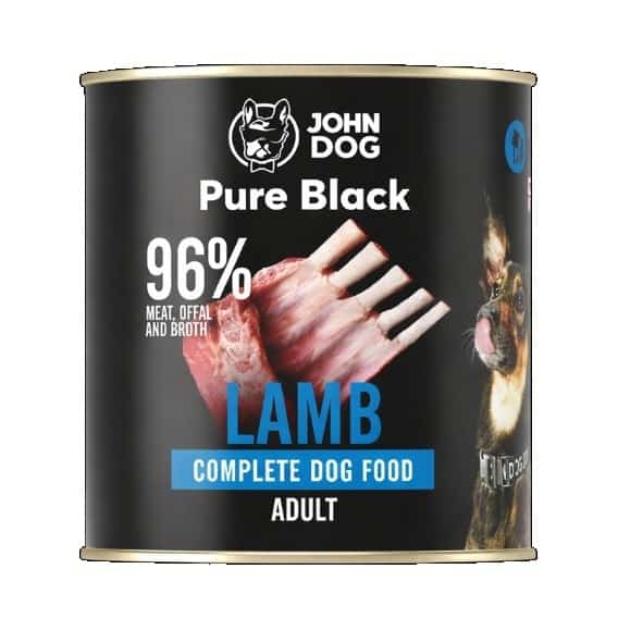 John Dog Pure Black dorosły jagnięcina karma mokra dla psa 800g