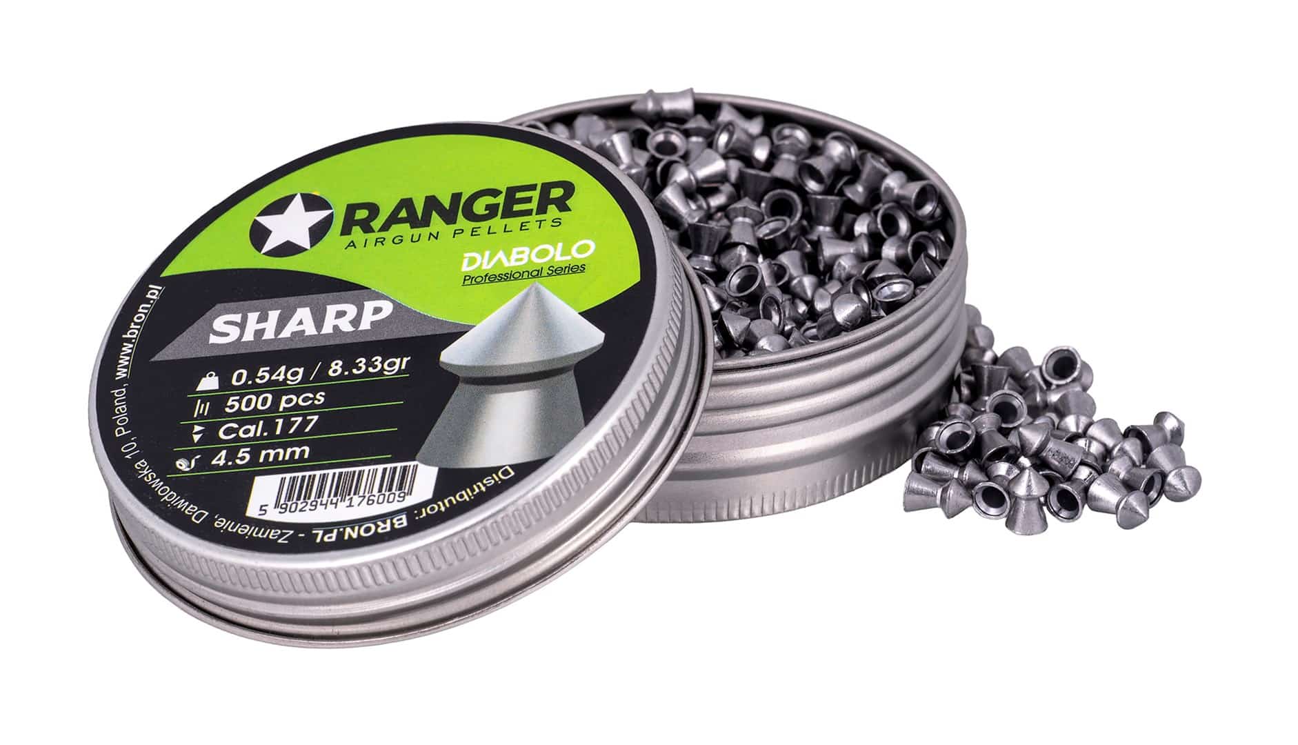 Śrut 4,5 mm RANGER Diabolo Professional Sharp 500 szt.
