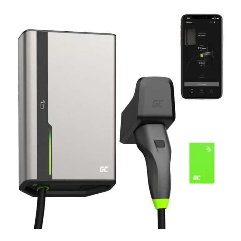 Wallbox Green Cell HabuDen 22kW 32A - kabel 5m z NFC