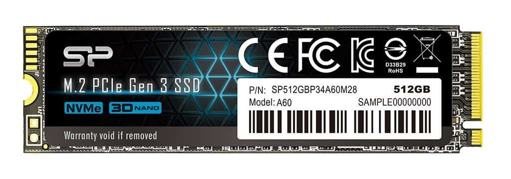 Dysk SSD Silicon Power A60 512GB M.2 PCIe NVMe