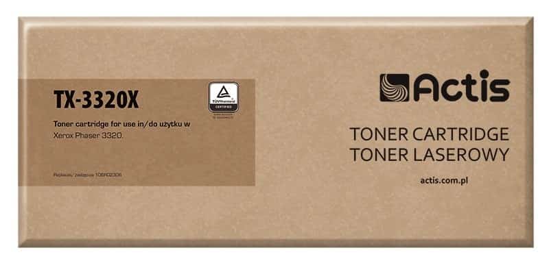 Actis TX-3320X Toner, Kompatybilny z Xerox, 11000 stron, Czarny