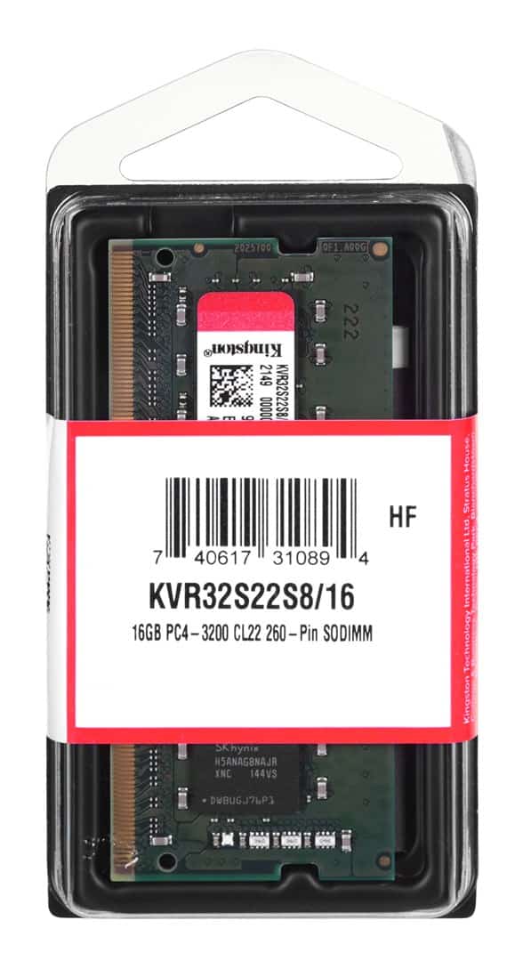 KINGSTON DDR4 SODIMM 16GB 3200MHz CL22