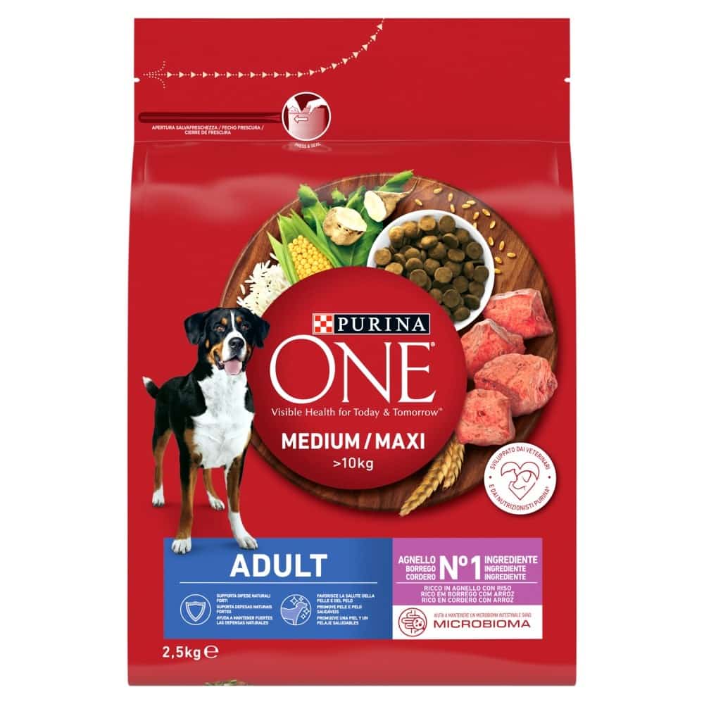 PURINA ONE MED/MAX Adult Dog Lamb & Rice 2,5kg