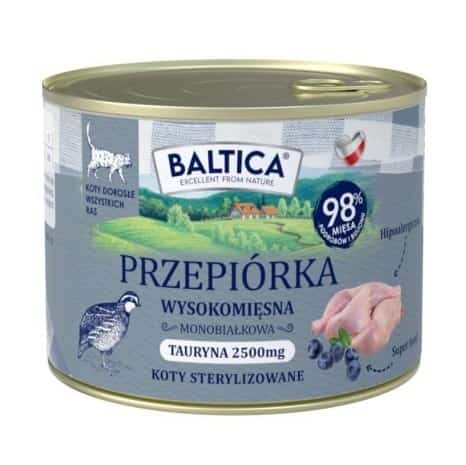 BALTICA SMAKI REGIONÓW Kot dorosły Przepiórka  185g
