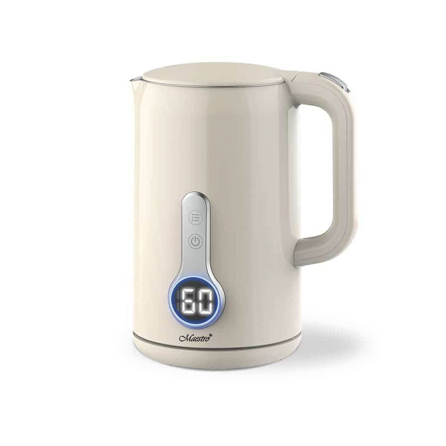 Czajnik elektryczny Maestro MR-025-IVORY, 1,7 l, stal nierdzewna, kontrola temperatury