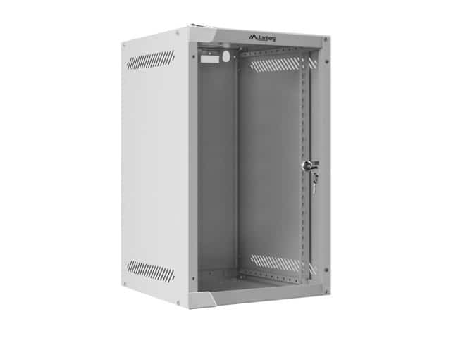 Szafa rack Lanberg WF10-2309-10S, 9U, szklane, szary