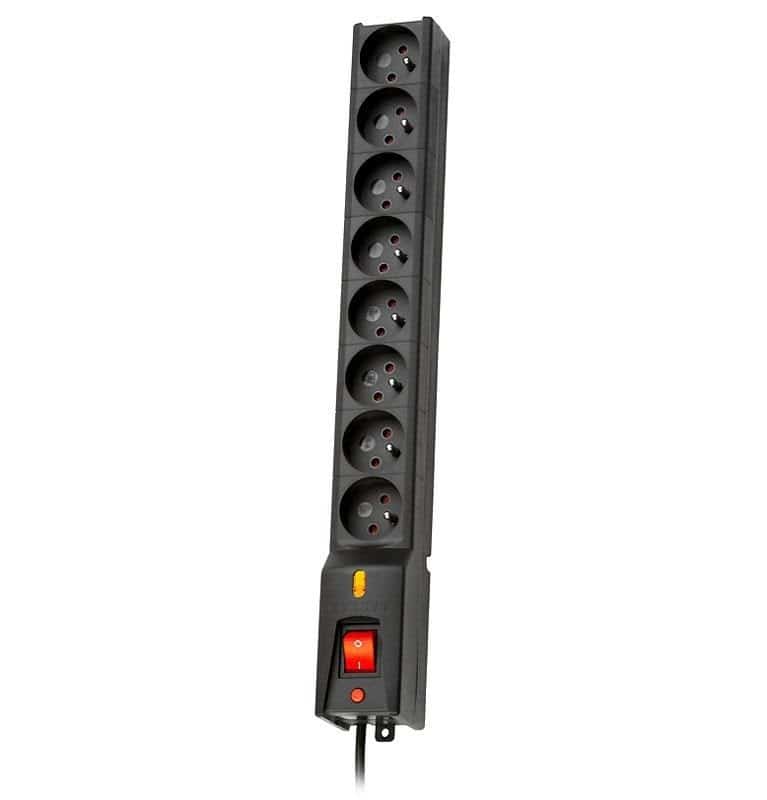 Listwa zasilająca Lestar LX 810, 8 gniazd, 5m, czarna