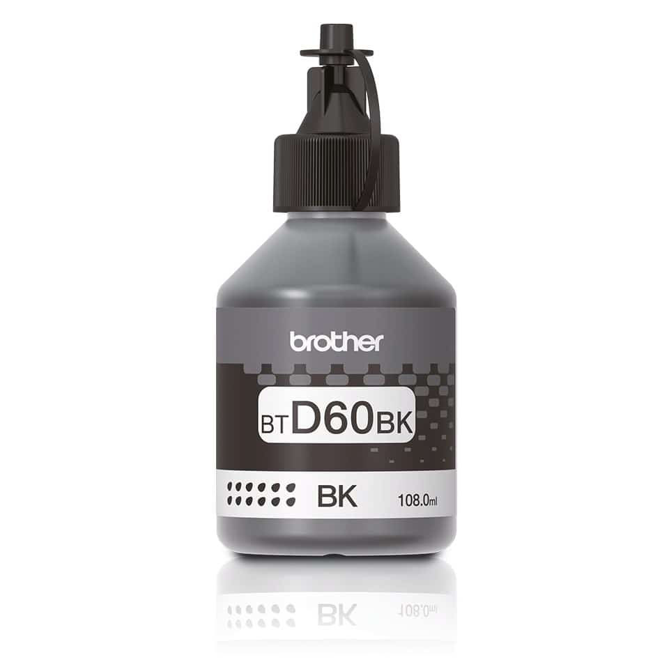 Tusz Brother czarny BTD60BK, 6500 stron, 108 ml