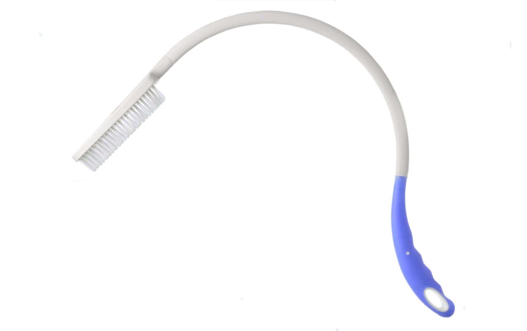 Szczotka do mycia pleców 82 cm, biała/niebieska