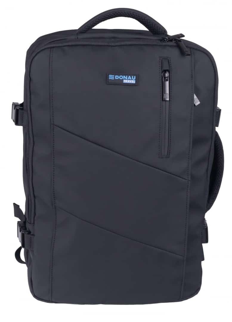 DONAU TRAVEL Plecak Prague, 17", 32l, USB + kabel, czarny