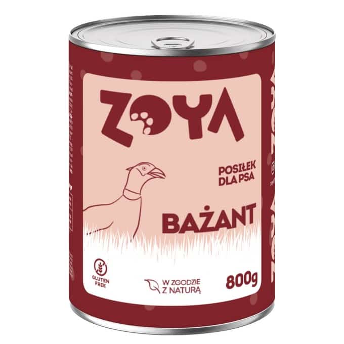 ZOYA Bażant – puszka - Karma mokra dla psów - 800g
