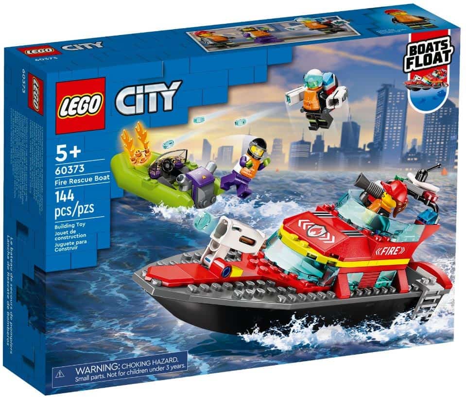 LEGO City 60373 - Łódź strażacka