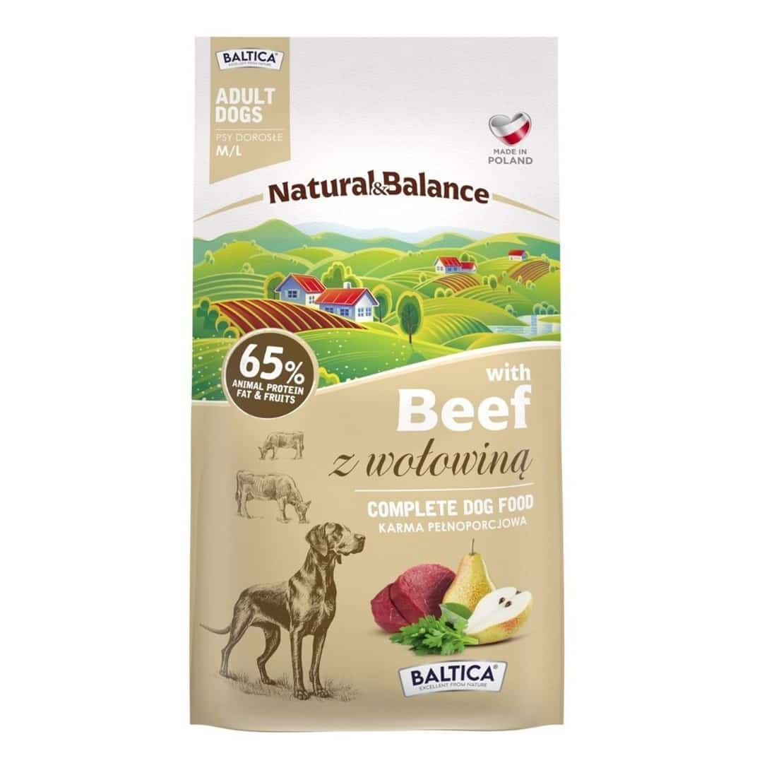 BALTICA NATURAL&BALANCE Wołowina M/L 3kg