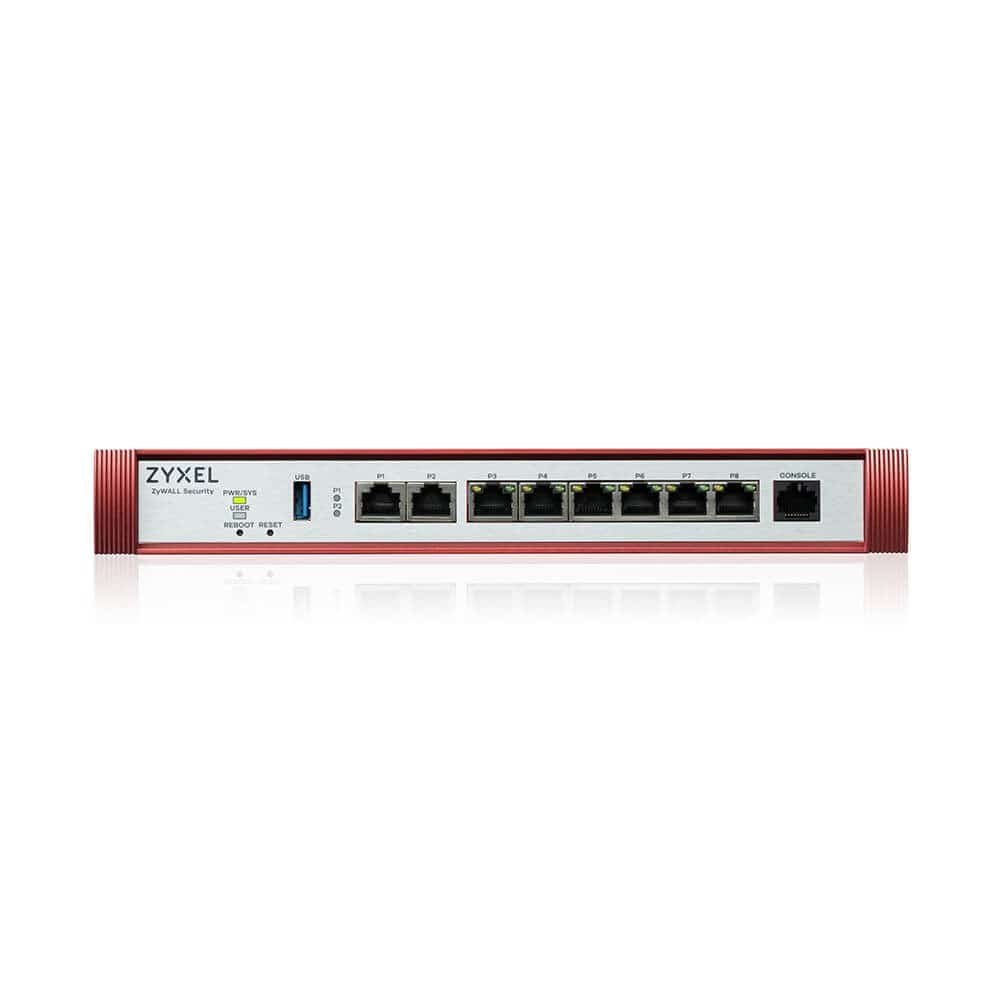 Firewall Zyxel USGFLEX200HP 8xWAN/LAN SPI firewall: 6500 Mbps Max. IPsec VPN: 100