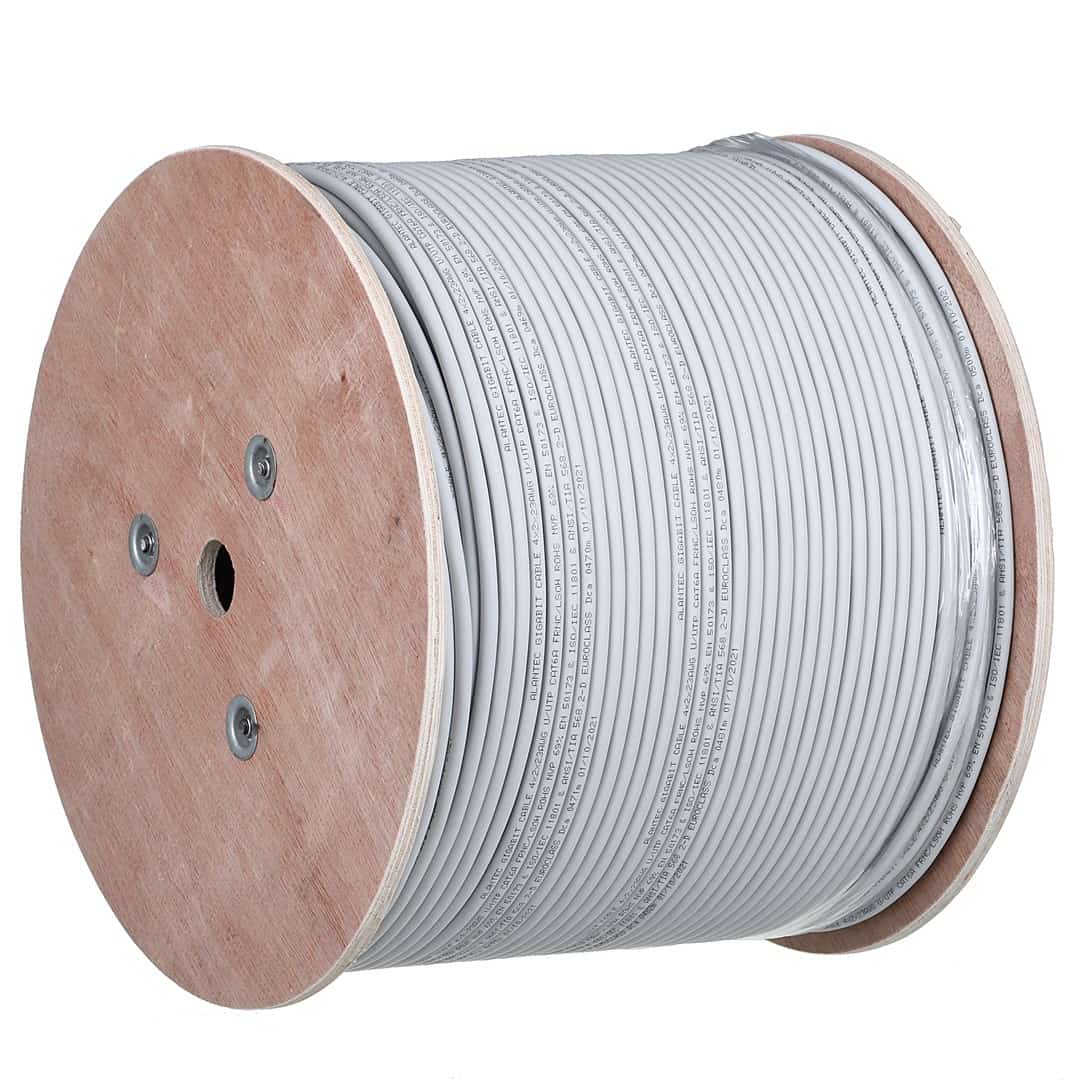 Alantec Kabel U/UTP kat.6A, 500m, 10Gb/s, szary