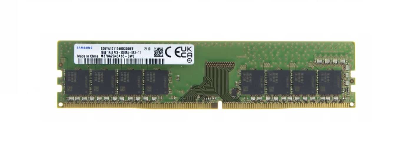 Samsung UDIMM non-ECC 16GB DDR4 3200MHz