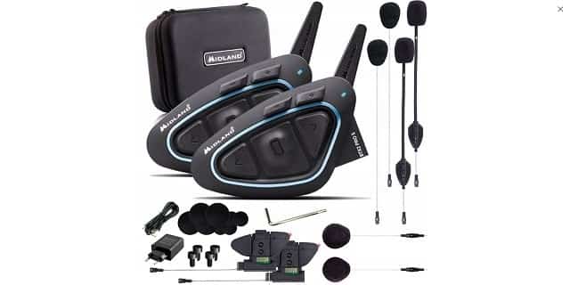 Interkom motocyklowy Midland BTX2 PRO S LR-TWIN na 2 kaski